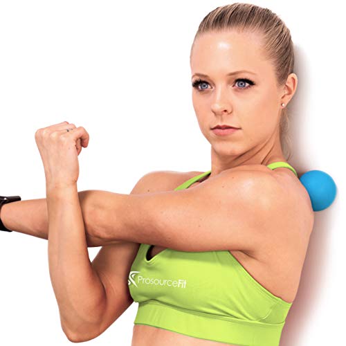 ProsourceFit Lacrosse Massage Ball for Self-Myosfascial Release, Deep Tissue Massage, Muscle Mobility, Post-Workout Recovery