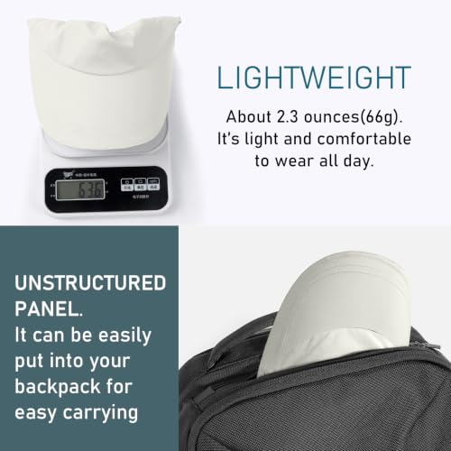 Waterproof Baseball Cap for Men Women UPF 50+ Quick-Dry Running Golf Hat - color: Beige Grey