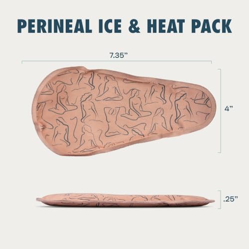 Nyssa Between-Legs Ice/Heat Pack – Reusable Hot & Cold Therapy Pad for Postpartum Birth Recovery – Contoured Design for Comfort & C-Section Support – Fits FourthWear Underwear