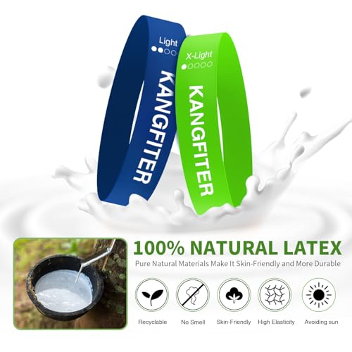 KANGFITER Non-Slip Fabric Resistance Bands for Working Out 3 Levels - color: Colorful 3 PCS