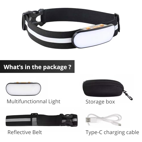 Belt lamp, Running Light, Outdoor Sports Belt Light, LED Jogging Belt, Waist Light for Night Sports, Lighting for Night Hiking/Training