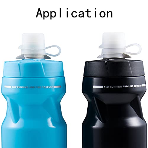Mud Caps for Bottles 5PCS Black Silicone Cap Top for All Podium and Peak Fitness Bottles, Bike Bottle Cap Top