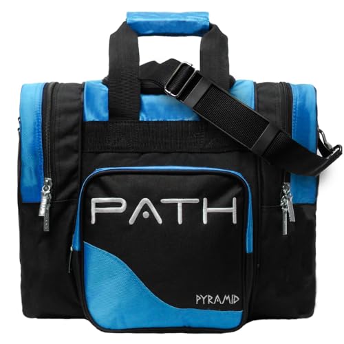 Pyramid Path Pro Deluxe Single Bowling Ball Tote - Holds One Ball, One Pair Shoes Up to Mens 15 - color: Asgard Blue