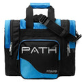 Pyramid Path Pro Deluxe Single Bowling Ball Tote - Holds One Ball, One Pair Shoes Up to Mens 15 - color: Asgard Blue