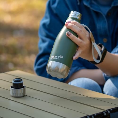Small Water Bottles for Kids -9 oz Stainless Steel Theroms,Grass Green - color: Grass Green, size: 9 Ounces