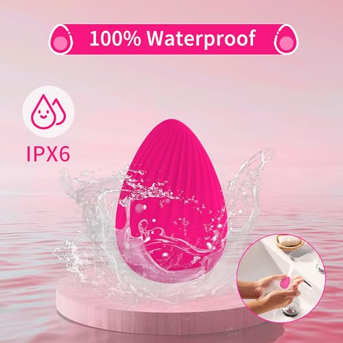 Massage Ball for Myofascial Release, Handheld Portable Electric Massage Tool, Joint Trigger Point Therapy, Jaw Muscle Knots and Yoga Therapy, Pain Relief and Muscle Recovery.（Rose Red）