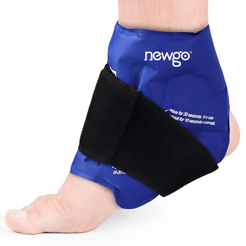 NEWGO Ankle Ice Wrap – Reusable Cold Pack for Swelling & Post-Surgery - color: Blue-1pack