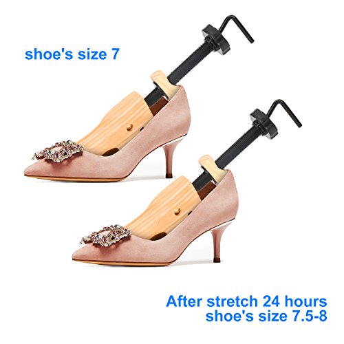 Shoe Stretcher Professional Shoe Trees Stretch Width Length for Men Women - color: Wood-s (Wm's Size Us 3.5--7)