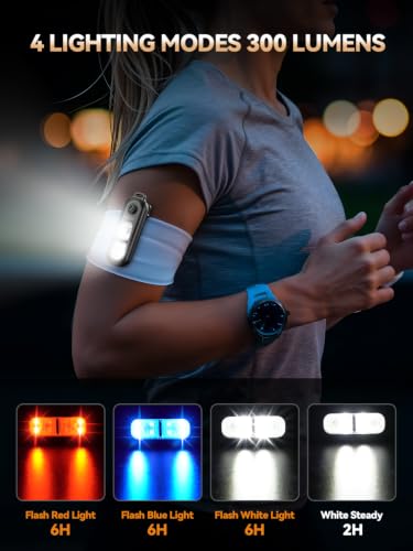 TECKNET Clip-On Personal Alarm with LED Light, USB-C Rechargeable, Black - color: Black