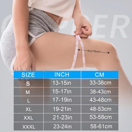 JHVW Copper Knee Brace for Women Men 2-Pack, Knee Compression Sleeve with Straps, Knee Braces for Knee Pain, Knee Support for Running Working - size: X-Large