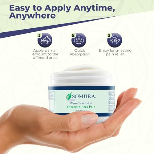 Sombra Warm Pain Relief 4 oz Jar for Arthritis, Back Pain & Pre-Exercise - size: 4.1 Ounce (Pack of 1)
