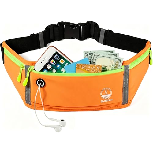 Running Belt Slim Fanny Pack Jogging Pouch Phone Holder Waist Pack - Orange - color: H Orange
