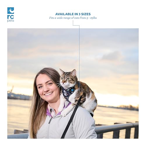 RC Pets Adventure Kitty Harness Includes Adjustable, Airmesh Fabric, 6' Leash and D-Ring Cat Walking Harness | Maldives, Small - color: Maldives, size: Small