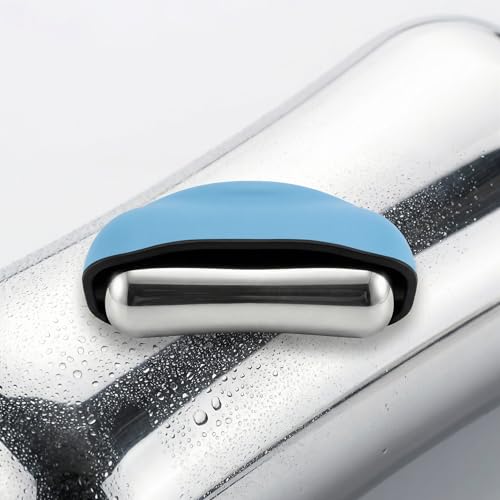 Cooling Massage Roller with Ergonomic Handle for Deep Tissue-Blue - color: Blue