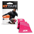 KT Tape, Pro Synthetic Kinesiology Athletic Tape, 20 Count, 10” Precut Strip - color: Hero Pink