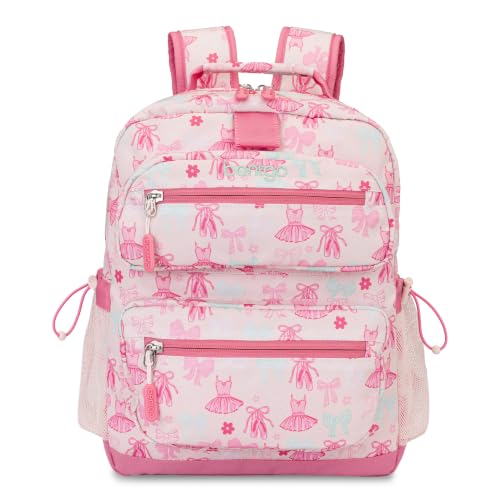 Bentgo Kids Print Durable & Water-Resistant Backpack - color: Ballet & Bows, size: Kids Medium