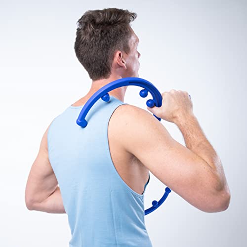 Body Back Buddy Elite Back Massager & Neck Massager for Pain Relief, Blue - color: Blue, size: Elite Bundle