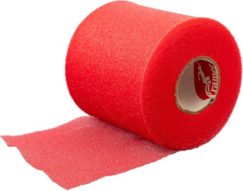 Cramer Tape Underwrap, Sports PreWrap for Athletic Ankle, Wrist, and Injury Taping Jobs, Hair Tie, Headband, Patella Support, Pre-Wrap Athletic Tape Supplies, 2.75" X 21 Yard Roll of Pre Wrap , Red - color: Red