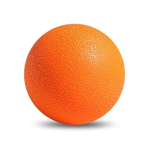 GOGO Lacrosse Massage Ball, Firm TPE for Trigger Point Myofascial Release - color: Orange