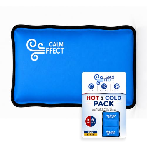 Treaton, Reusable Gel Ice Pack for Hot & Cold Therapy, Flexible Cold & Hot Compress, Microwave & Freezer Safe, Leak-Resistant Ice Pack for Back, Shoulder, Knee, Neck & Muscle Recovery - size: Small
