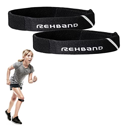 Rehband UD Knee Strap Junior, Colour:Black - 1 Pair, Size:One Size - color: Black - 1 Pair