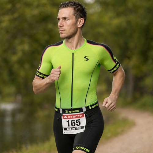 Synergy Running/Triathlon Race Day Number Belt - color: Youth Black 25 1-Pack