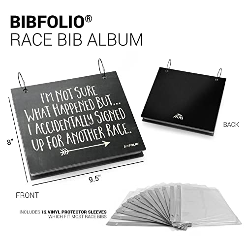 Gone For a Run BibFOLIO Race Bib Album - Signed Up for Another Race - 9.5x8 - color: Sign Up for Another Race