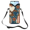 GLOBLELAND Pattern Cell Phone Sleeve Pouch Case Bag with Crossbody Strap Neck Lanyard for Women Men - color: Paisley Pattern