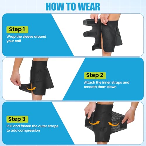 Calf Compression Sleeve – Adjustable Calf Brace for Men & Women