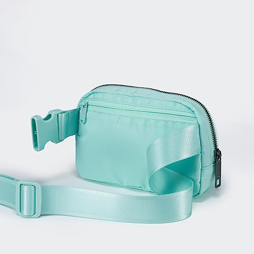 Pander Crossbody Belt Bag for Women and Men, Travel and Everyday Use - color: Pale Turquoise