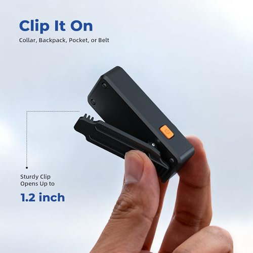 Rechargeable EDC Flashlight with 4 Lighting Modes, 600 Lumens Running Light for Runners, Clip On Flashlight, Pocket Flashlight for Running, Walking, Outdoor Activities and Emergency