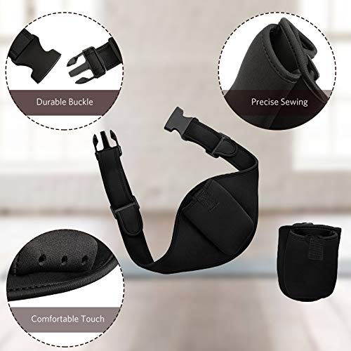 Weewooday 1 Pack Mic Belt Holder for Fitness,Black