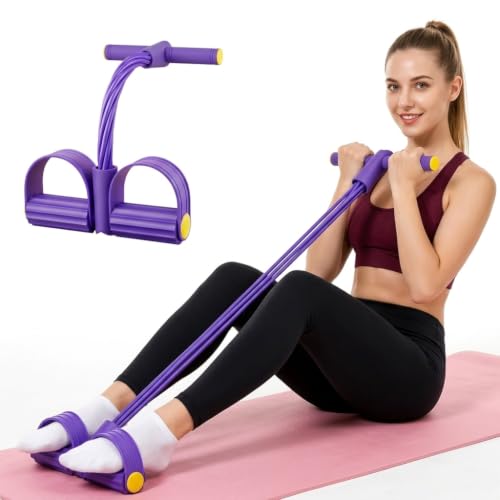 Pedal Resistance Band with Handle,25‑55 lbs Available,Full-Body Workout