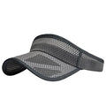 Outdoor Sport Cap Wide Brim UV Protection Breathable Adjustable Baseball Cap for Beach Golf Running Tennis - color: 2#dark Grey