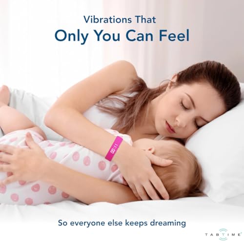 Tabtime Vibrating Alarm Reminder Watch - with up to 10 Personal Alarms or Pill Reminders per Day - color: Pink, size: Large