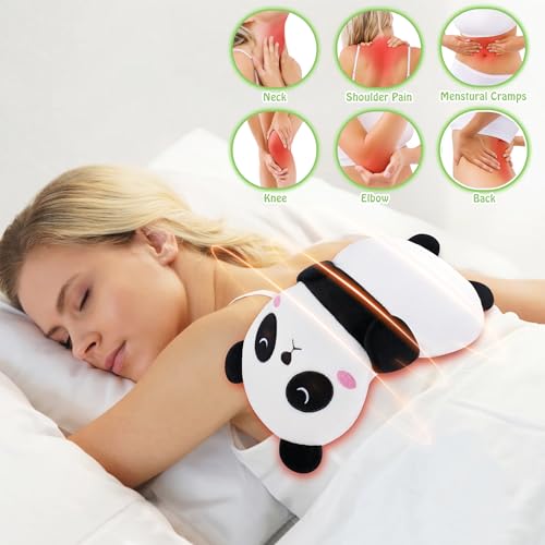Panda Microwavable Heating Pad for Period Pain Relief Panda Heating Pad - style: White Panda