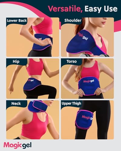 Magic Gel Ice Pack for Back Pain Relief | 1 Pack Reusable Lower Back Wrap for Hot or Cold Therapy | Relief for Lower Lumbar, Sciatic Nerve, Herniated or Degenerative Disc, Coccyx, Tailbone Pain - style: Back Gel Pack - 1 Pack