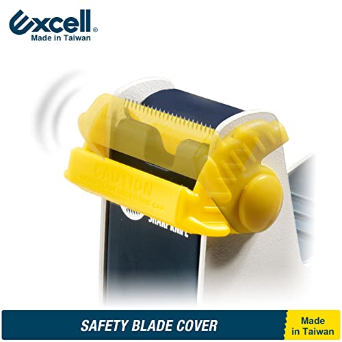 Excell ET-117 Heavy Duty Steel Desk Tape Dispenser 1" Wide 3" Core