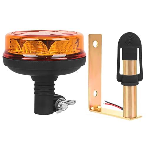 1Pcs Led Beacon Light Amber Strobe Lights with U Shape Metal Bracket - color: Beacon Light +U Shape Bracket