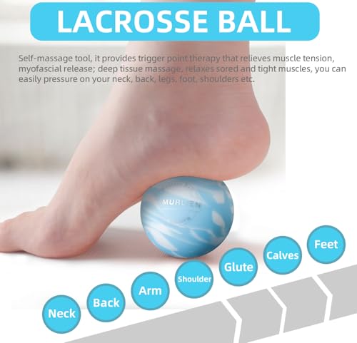 Massage Ball, Lacrosse Ball for Trigger Point Therapy - color: Blue