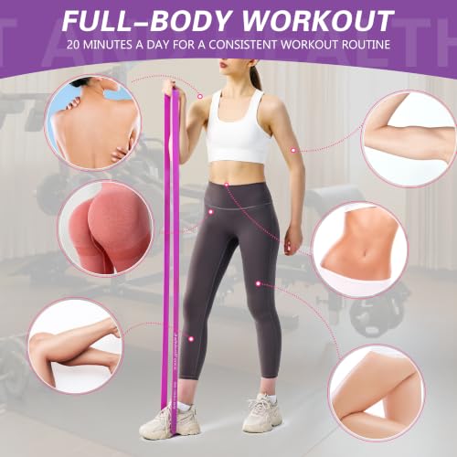 Resistance Bands,Pull Up Bands,Stretching Assist Bands Set for Men & WomenPortable Exercise, Muscle Training,Physical Therapy,Exercise Workout Bands for Working Out - color: Pink 5-100 LBS