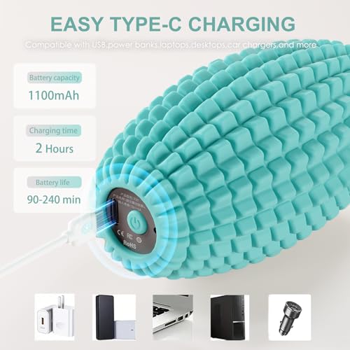 Vibrating Massage Ball with Rolling Head for Plantar Fasciitis