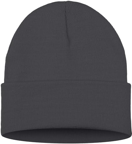 ATNKE LED Lighted Beanie Hat,USB Rechargeable 4 LED Red and Blue Flashing Running Headlamp Cap Gifts for Men and Women - color: #Gun Gray