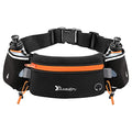 Number-one Running Belt with Water Bottles(2 x 175ML), Hydration Belt Waterproof Waist Pack Bag Fits iPhones Adjustable Sports Waist Pouch for Marathon Running Hiking Cycling - color: Orange