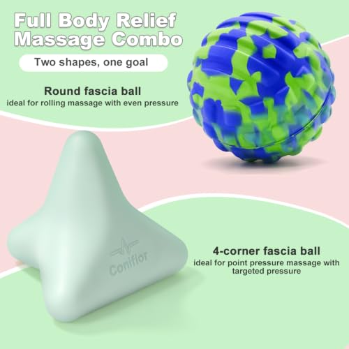 Manual Trigger Point Massager Ball–Deep Tissue Massage Tool - color: Mint Green