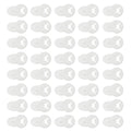 PATIKIL Running Bib Race Clips, 40 Pcs Race Fastener Race Number Buckle Fixing System Marathon Number Buckles Fasteners Holders for Runners Field, White - color: White