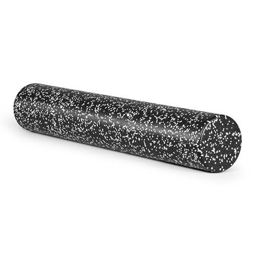 TONE Fitness Firm High-Density Foam Roller for Exercise, Massage & Recovery - color: Black/White Speckled, size: 36 Inch