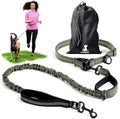 SparklyPets Hands Free Dog Leash, Medium & Large (Olive Green, 1 Dog) - color: Olive Green, size: 1 dog M/L