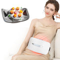 Intelligent Heated Massage Belt, Multi-Function Kneading Massager with Red Light Therapy, Natural Stone Massage for Waist and Abdomen