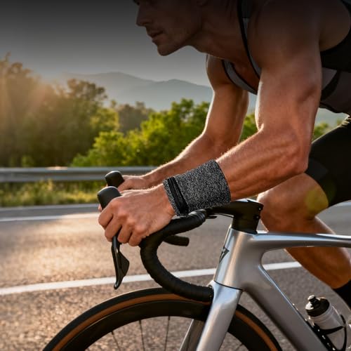 Unisex Zipper Wrist Wallet, Stretch Spandex Wristband Pouch Sweatband, Portable Wrist Purse for Running Jogging Hiking Gym Fitness Travel, Holds Keys Cash Small Items - color: Gray